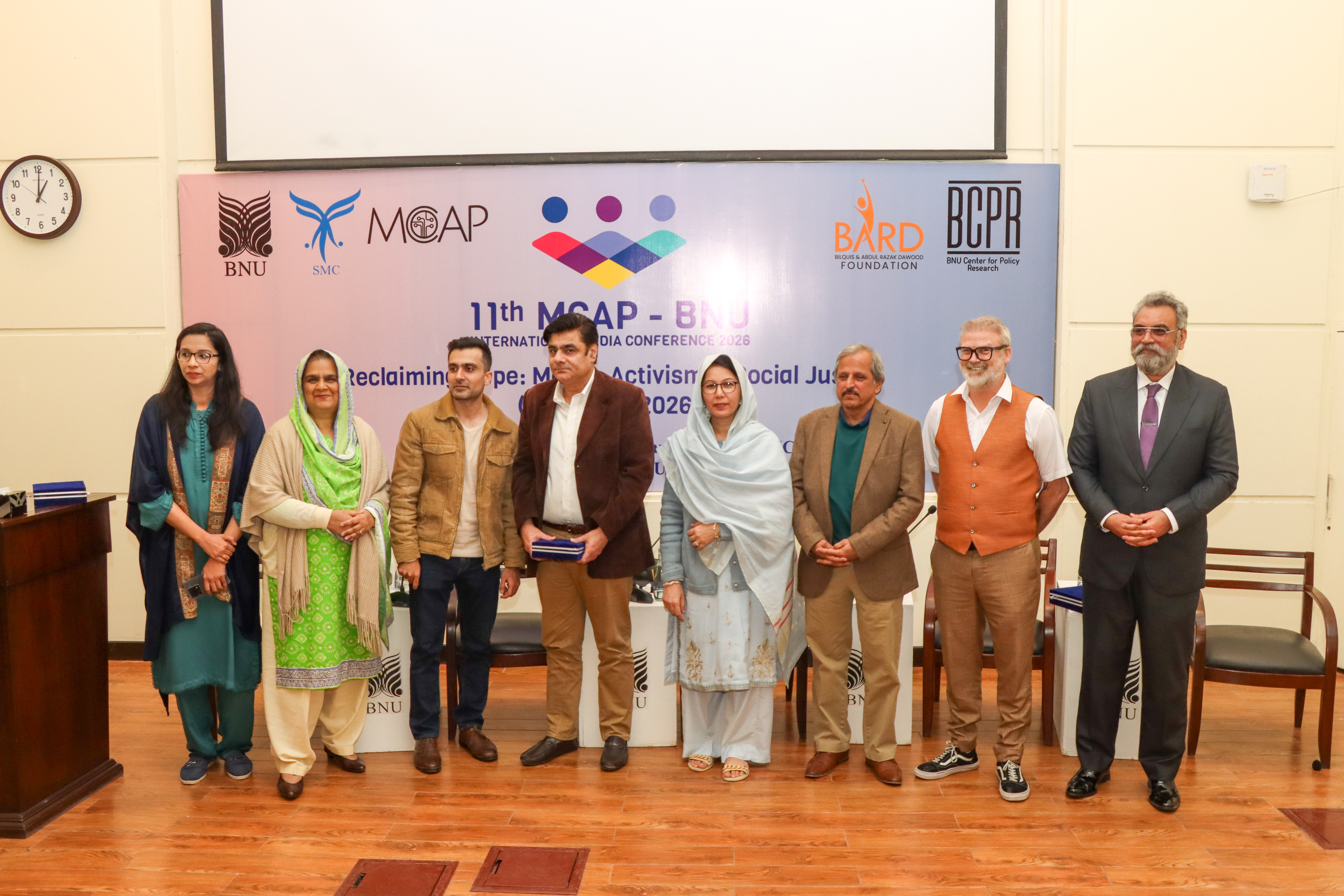 Inaugural session speakers on stage